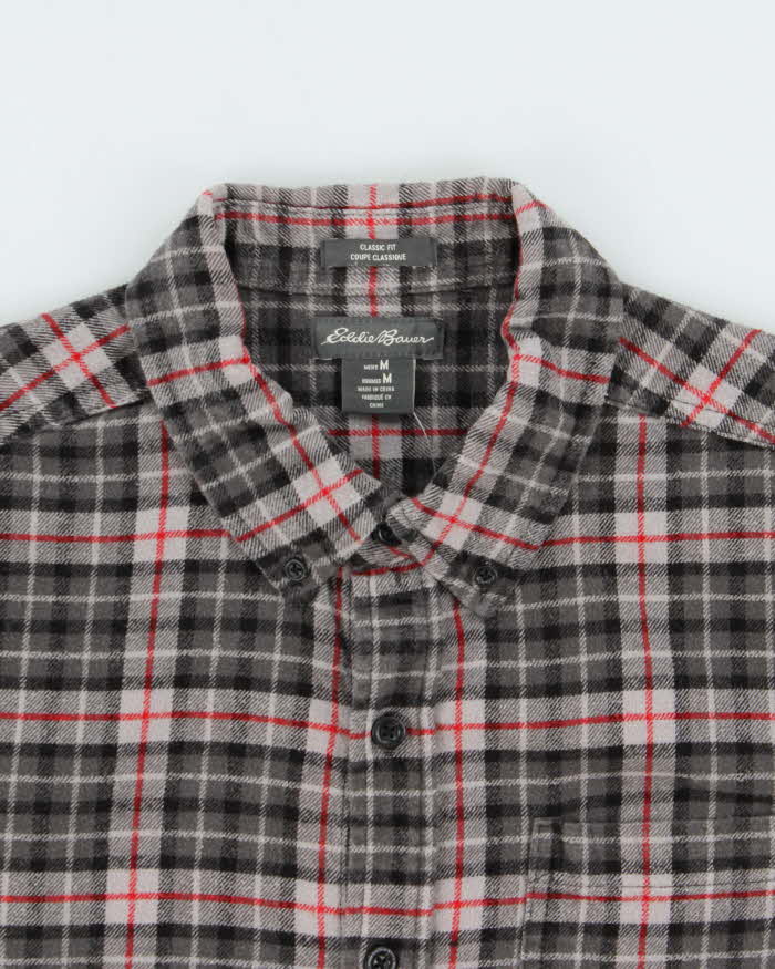 Vintage Eddie Bauer Plaid Long Sleeve Flannel Shirt - M