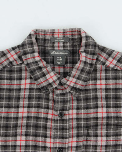 Vintage Eddie Bauer Plaid Long Sleeve Flannel Shirt - M