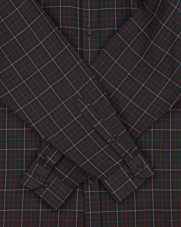 Vintage Pendleton Macleod Of Harris Tartan Wool Flannel Long Sleeve Shirt - L