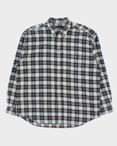 Vintage 00s Eddie Bauer Heavyweight Plaid Flannel Long Sleeve Shirt - XL