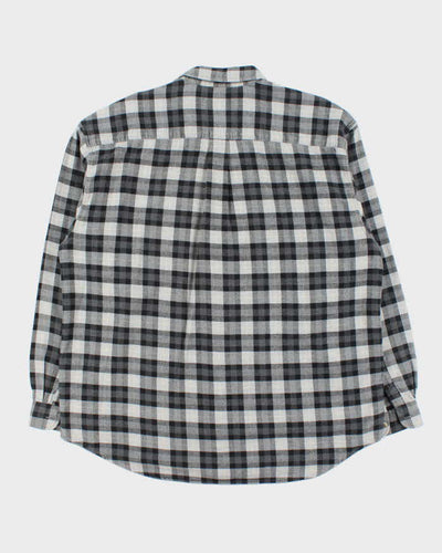 Vintage 00s Eddie Bauer Heavyweight Plaid Flannel Long Sleeve Shirt - XL