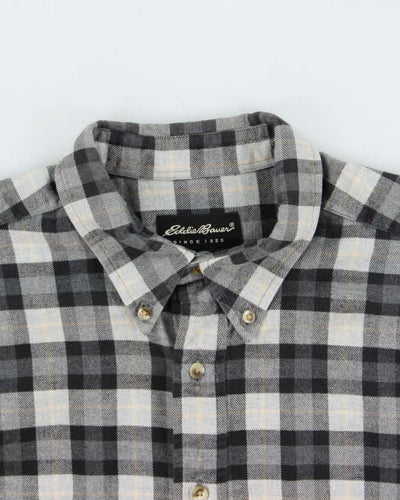 Vintage 00s Eddie Bauer Heavyweight Plaid Flannel Long Sleeve Shirt - XL