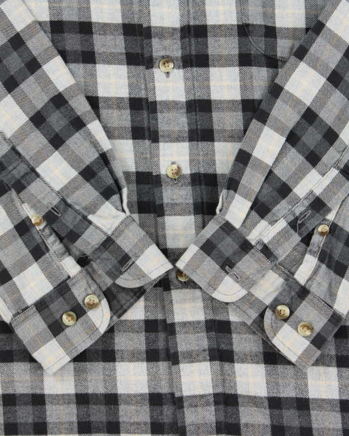 Vintage 00s Eddie Bauer Heavyweight Plaid Flannel Long Sleeve Shirt - XL