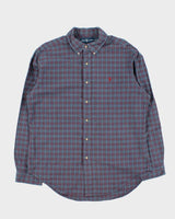 Vintage 00s Polo Ralph Lauren Plaid Classic Fit Long Sleeve Shirt - L