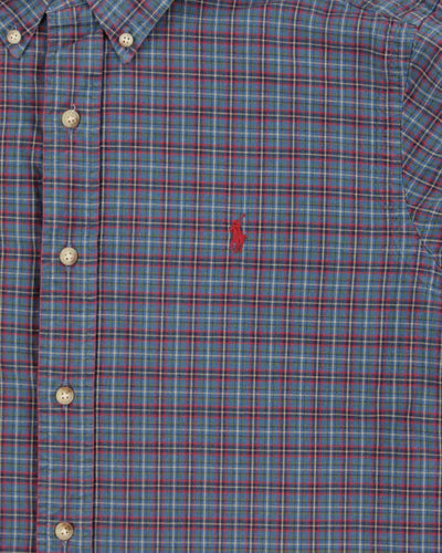Vintage 00s Polo Ralph Lauren Plaid Classic Fit Long Sleeve Shirt - L
