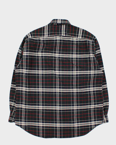 Vintage 1990s Tommy Hilfiger Tartan Oversized Long Sleeve Shirt - L