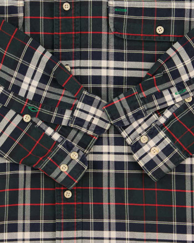 Vintage 1990s Tommy Hilfiger Tartan Oversized Long Sleeve Shirt - L