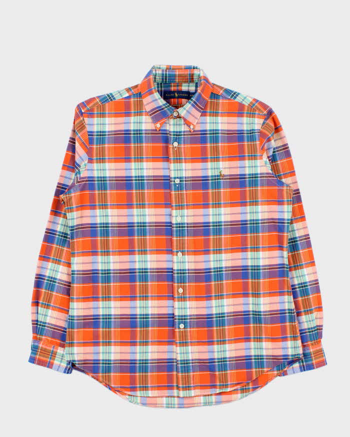 Vintage Polo Ralph Lauren Plaid Long Sleeve Flannel Shirt - M