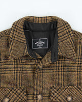 Portuguese Flannel Fully Lined Tweed Wool Flannel Over Shirt - S