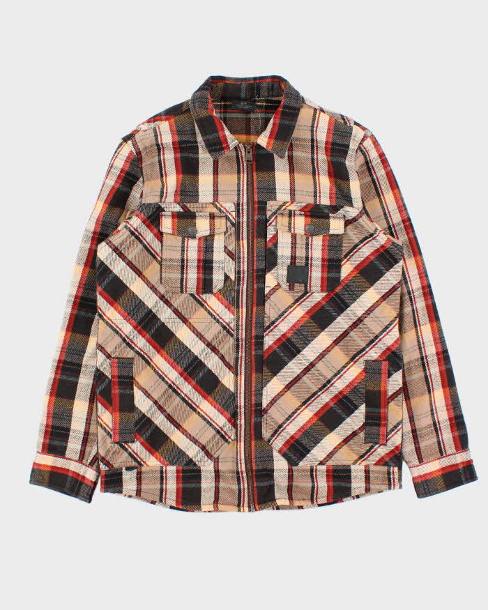 Vintage Oakley Heavyweight Plaid Long Sleeve Flannel Zip-Up Over Shirt - S
