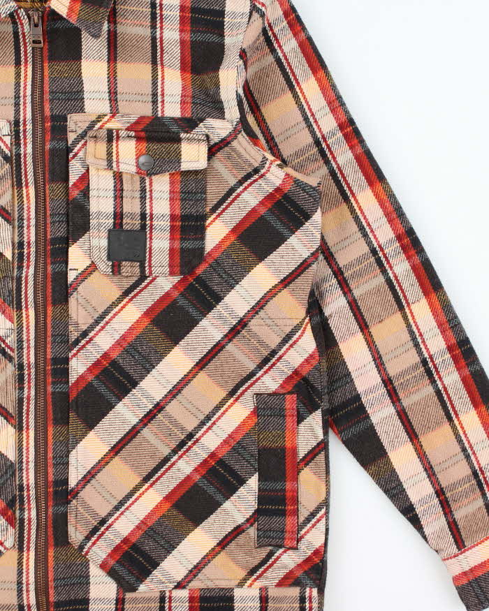 Vintage Oakley Heavyweight Plaid Long Sleeve Flannel Zip-Up Over Shirt - S