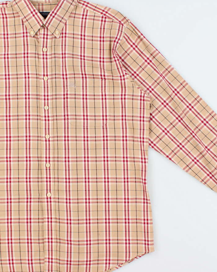 Vintage Y2K 00s Burberry Nova Check Long Sleeve Shirt - L