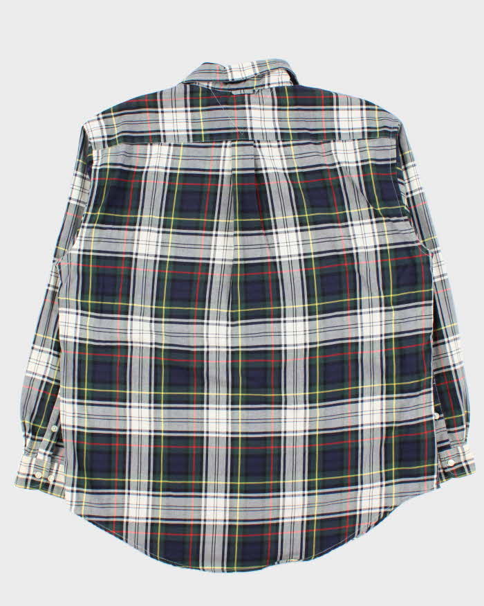 Vintage 1990s Tommy Hilfiger Tartan Long Sleeve Oversized Flannel Shirt - L