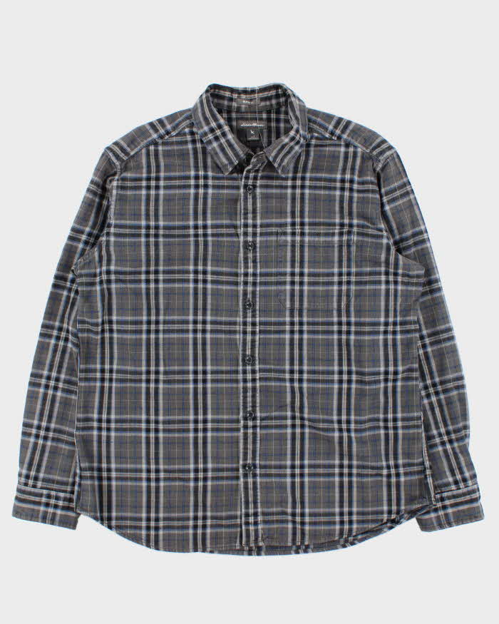 Vintage Eddie Bauer Plaid Long Sleeve Flannel Shirt - L
