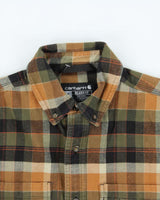 Vintage Carhartt Plaid Relaxed Fit Oversized Long Sleeve Flannel Shirt - S