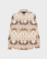 Vintage Polo Ralph Lauren Navajo Oxford Knit Long Sleeve Flannel Shirt - M
