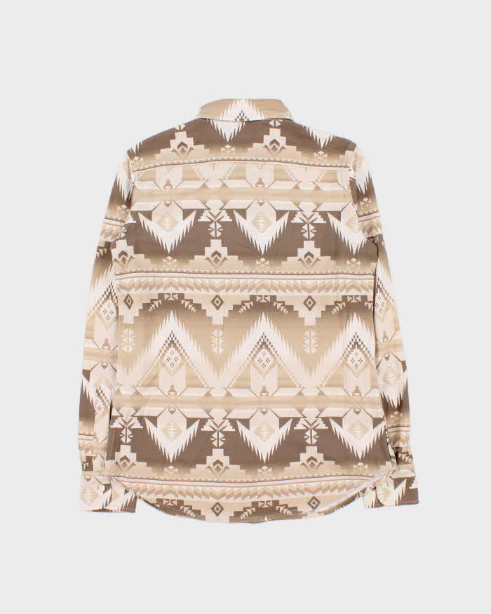 Vintage Polo Ralph Lauren Navajo Oxford Knit Long Sleeve Flannel Shirt - M