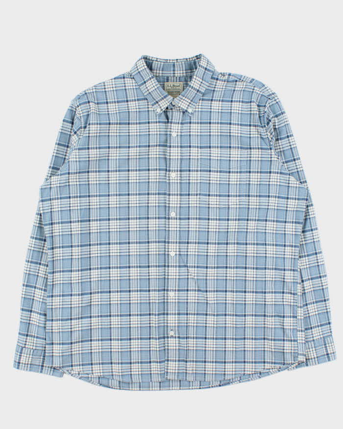 Vintage 00s L.L.Bean Plaid Long Sleeve Oversized Flannel Shirt - XL