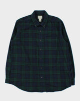 Vintage 00s L.L.Bean Tartan Long Sleeve Oversized Flannel Shirt - L