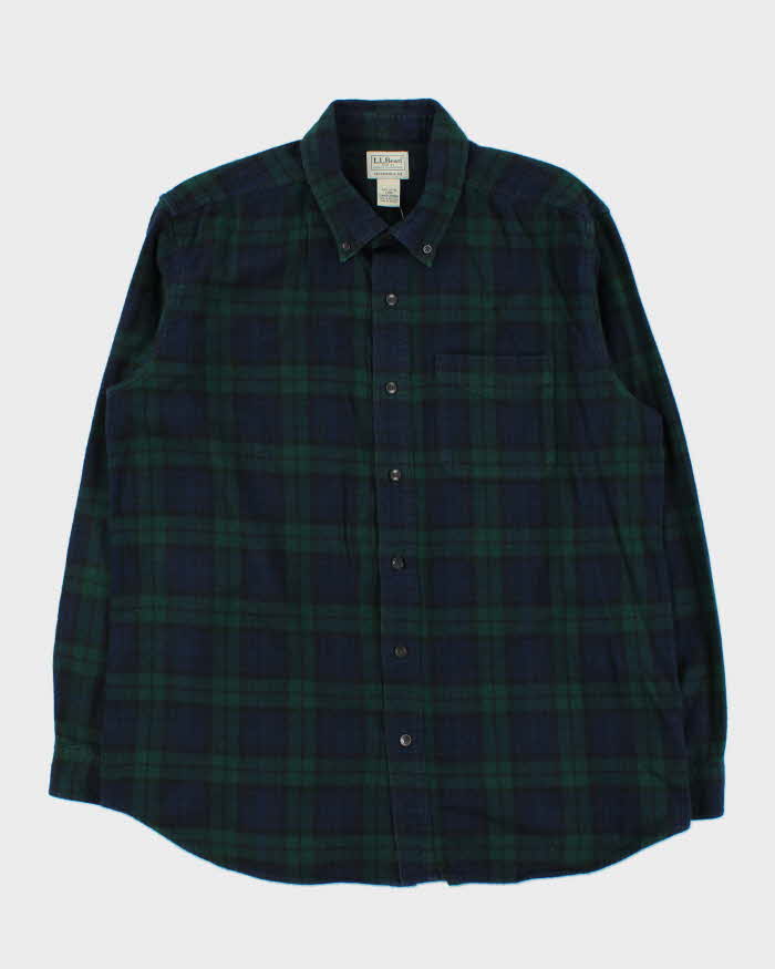 Vintage 00s L.L.Bean Tartan Long Sleeve Oversized Flannel Shirt - L
