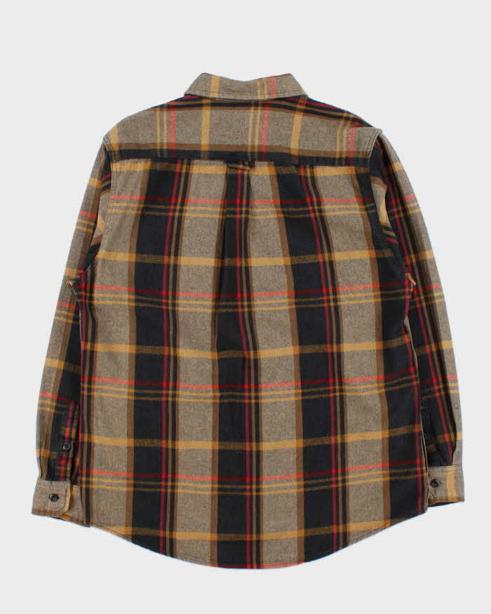 Vintage Orvis Heavyweight Plaid Long Sleeve Flannel Over Shirt - L