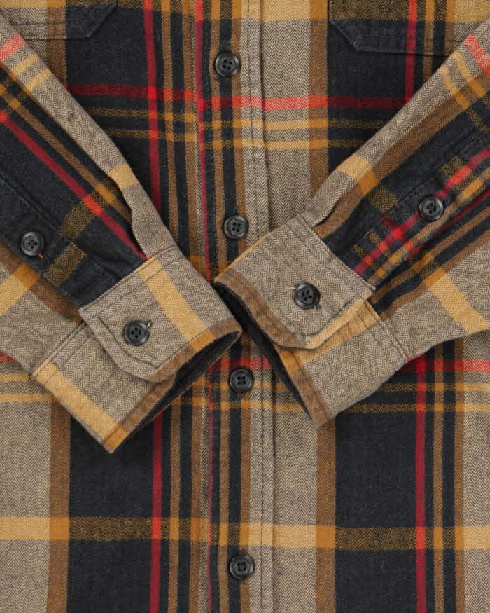 Vintage Orvis Heavyweight Plaid Long Sleeve Flannel Over Shirt - L
