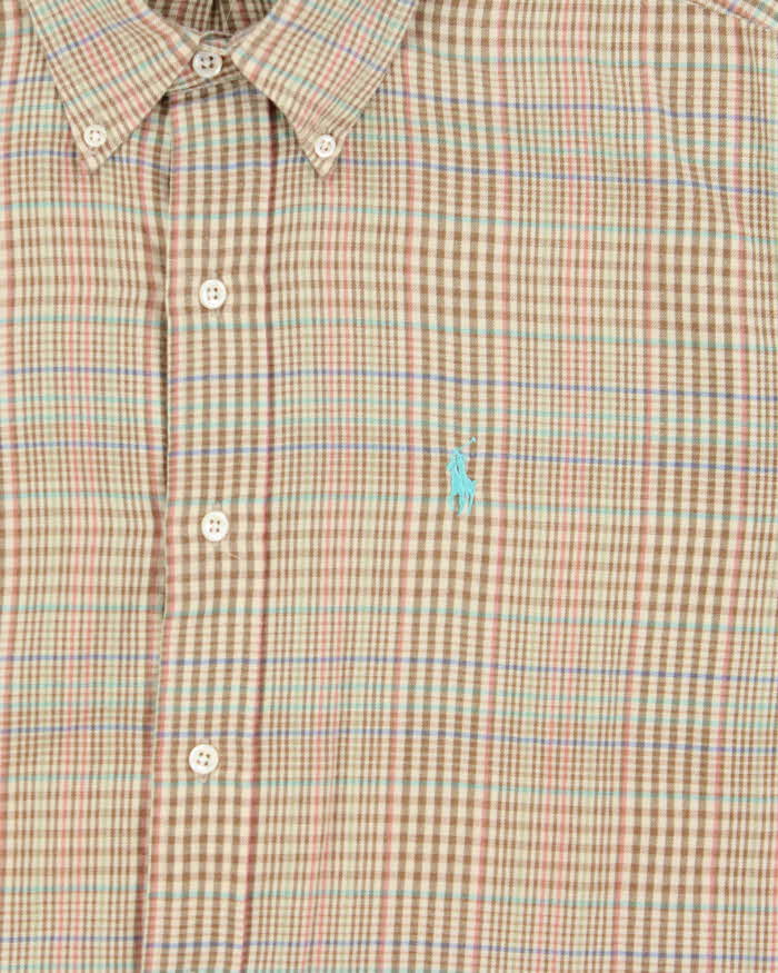 Vintage 1980s Polo Ralph Lauren Plaid Oversized Long Sleeve Shirt - L