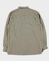 Vintage 00s The North Face Striped Long Sleeve Flannel Shirt - L