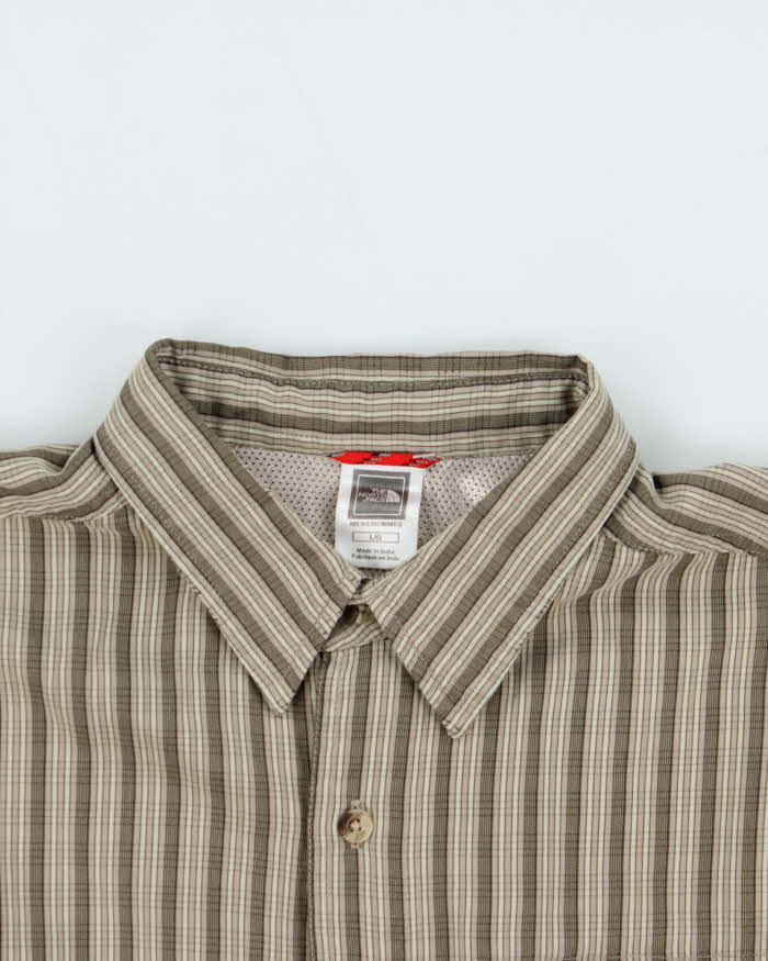 Vintage 00s The North Face Striped Long Sleeve Flannel Shirt - L