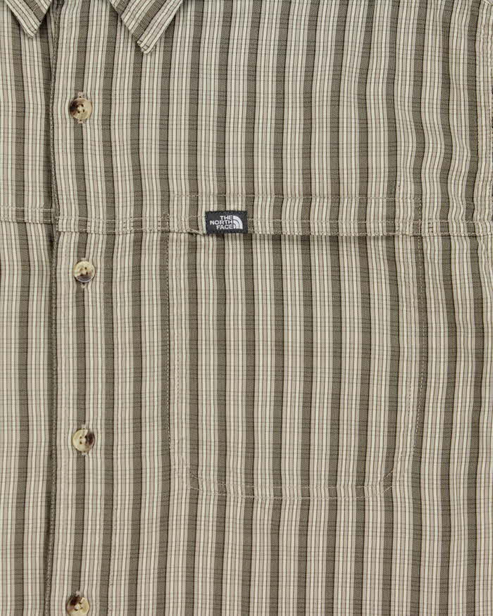 Vintage 00s The North Face Striped Long Sleeve Flannel Shirt - L