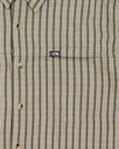 Vintage 00s The North Face Striped Long Sleeve Flannel Shirt - L