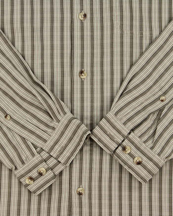 Vintage 00s The North Face Striped Long Sleeve Flannel Shirt - L