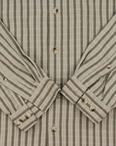 Vintage 00s The North Face Striped Long Sleeve Flannel Shirt - L