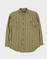 Vintage 1990s Patagonia Striped Oversized Long Sleeve Flannel Shirt - S