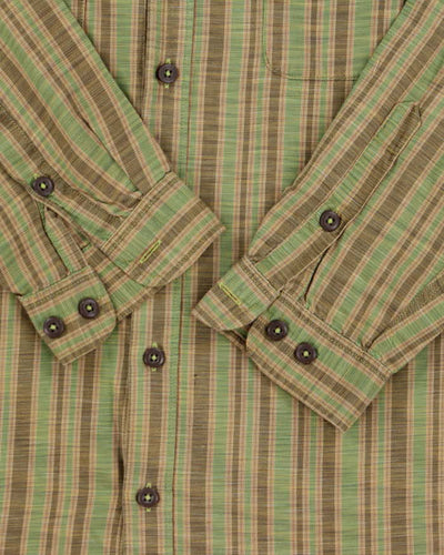 Vintage 1990s Patagonia Striped Oversized Long Sleeve Flannel Shirt - S