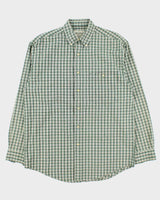 Vintage 1990s Eddie Bauer Plaid Heavyweight Oversized Long Sleeve Flannel Shirt - M