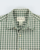 Vintage 1990s Eddie Bauer Plaid Heavyweight Oversized Long Sleeve Flannel Shirt - M