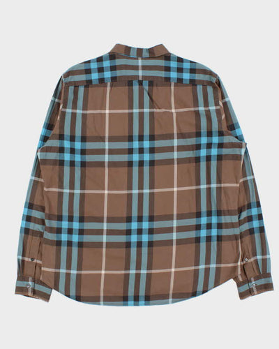 Vintage Y2K 00s Burberry Brit Nova Check Long Sleeve Shirt - XL