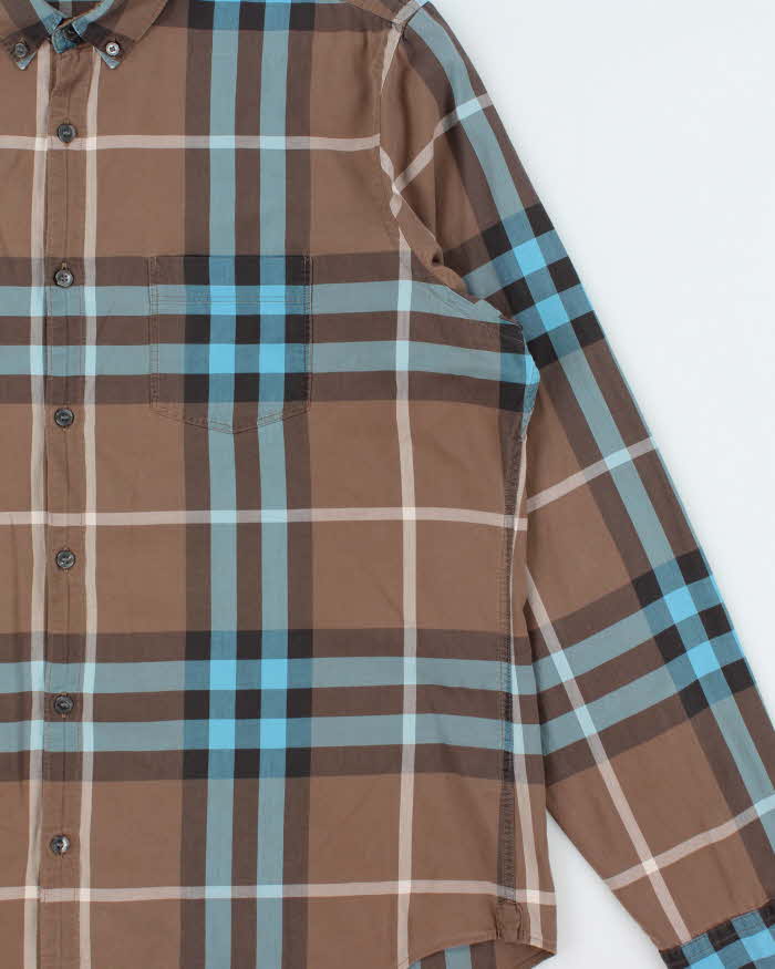 Vintage Y2K 00s Burberry Brit Nova Check Long Sleeve Shirt - XL