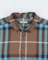 Vintage Y2K 00s Burberry Brit Nova Check Long Sleeve Shirt - XL