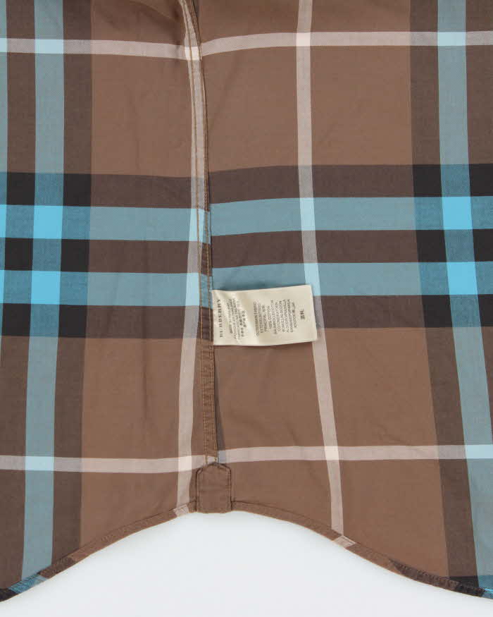 Vintage Y2K 00s Burberry Brit Nova Check Long Sleeve Shirt - XL