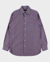 Vintage Y2K 00s Sissy Kansai Yamamoto Jeans Striped Long Sleeve Shirt - L