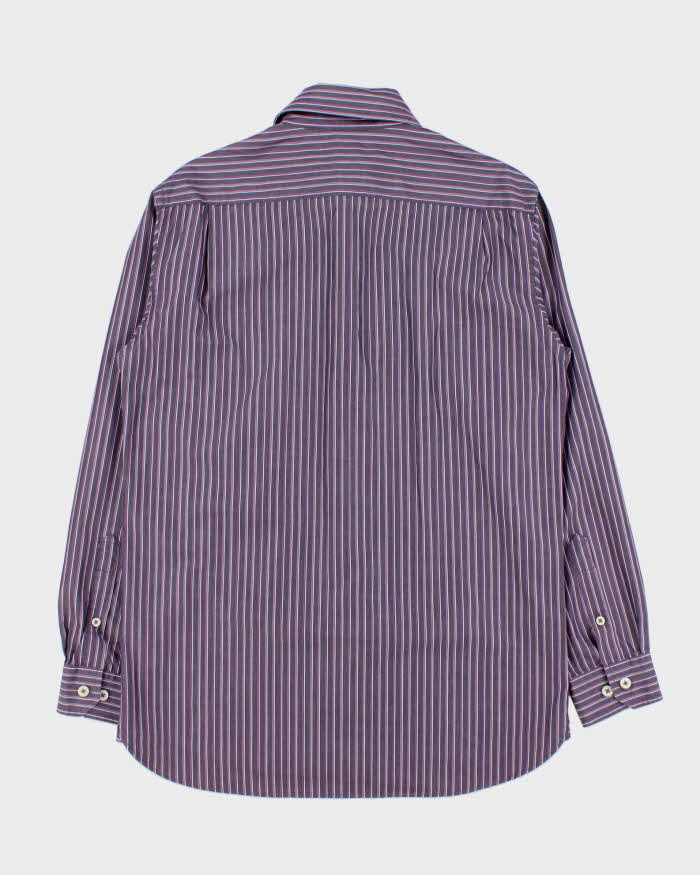 Vintage Y2K 00s Sissy Kansai Yamamoto Jeans Striped Long Sleeve Shirt - L