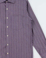 Vintage Y2K 00s Sissy Kansai Yamamoto Jeans Striped Long Sleeve Shirt - L