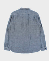 Vintage 00s Burberry Brit Soft Denim Long Sleeve Shirt - L
