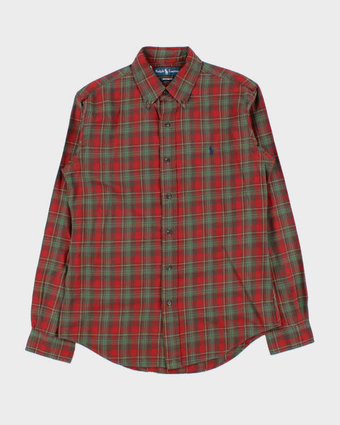 Vintage 00s Ralph Lauren Tartan Long Sleeve Oversized Shirt - S