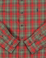 Vintage 00s Ralph Lauren Tartan Long Sleeve Oversized Shirt - S