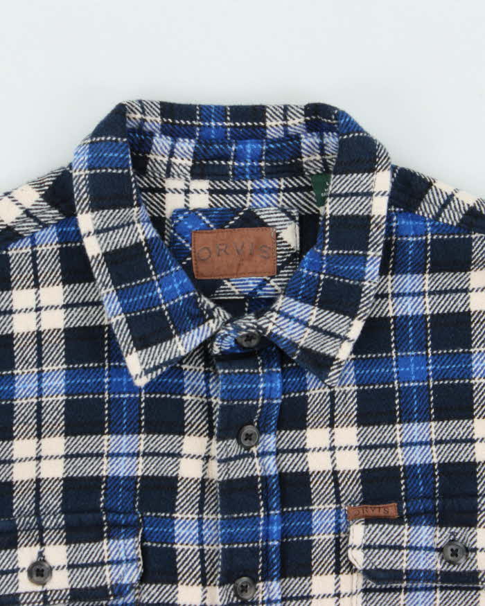 Vintage Orvis Heavyweight Plaid Flannel Over Shirt - L
