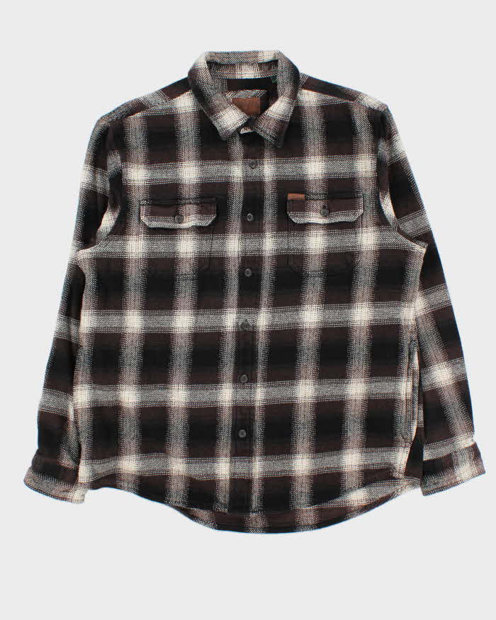 Vintage Orvis Heavyweight Plaid Flannel Over Shirt - L