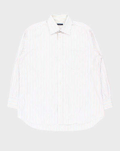 Vintage Y2K 00s Burberry Striped Long Sleeve Smart Shirt - XXL